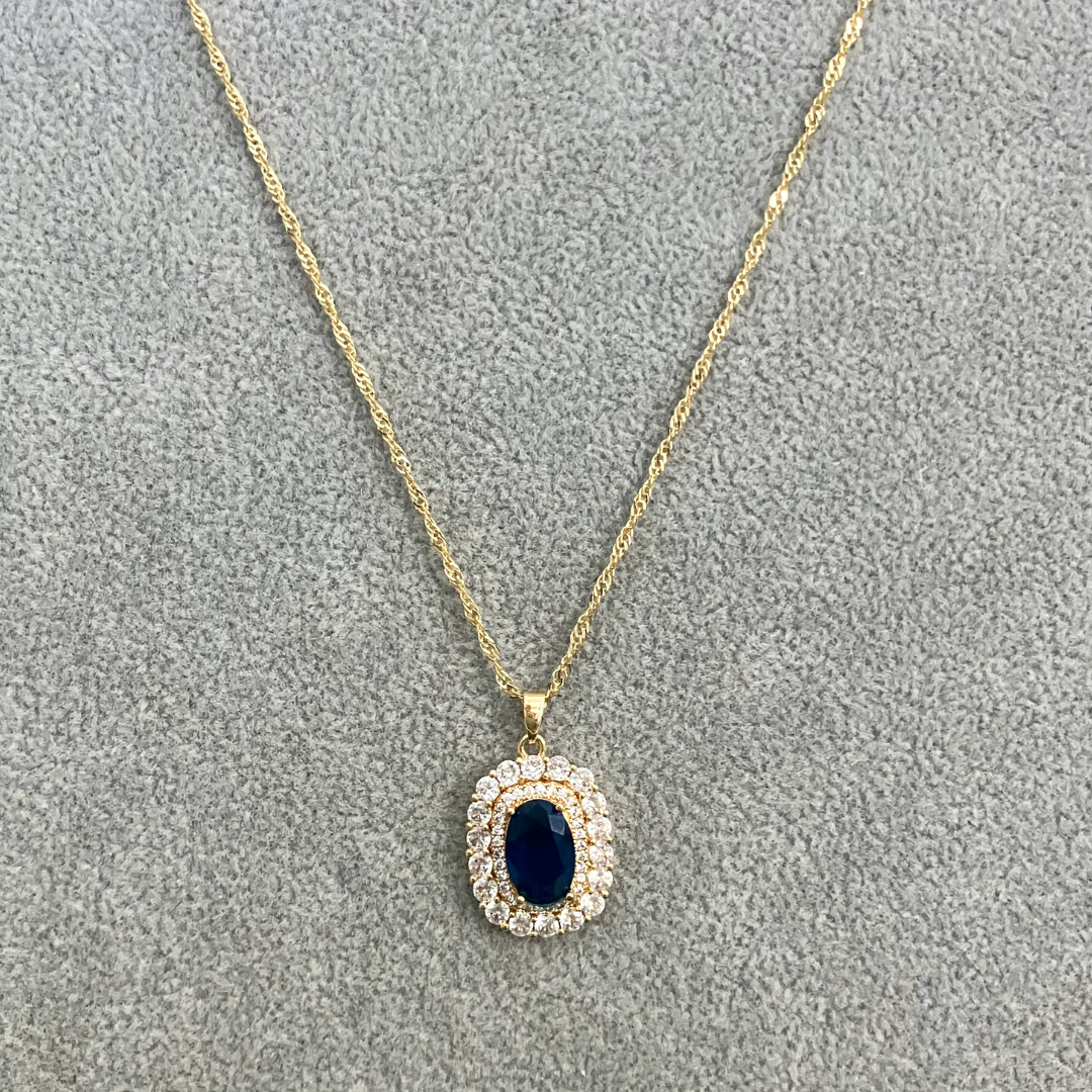 Azure Halo Necklace