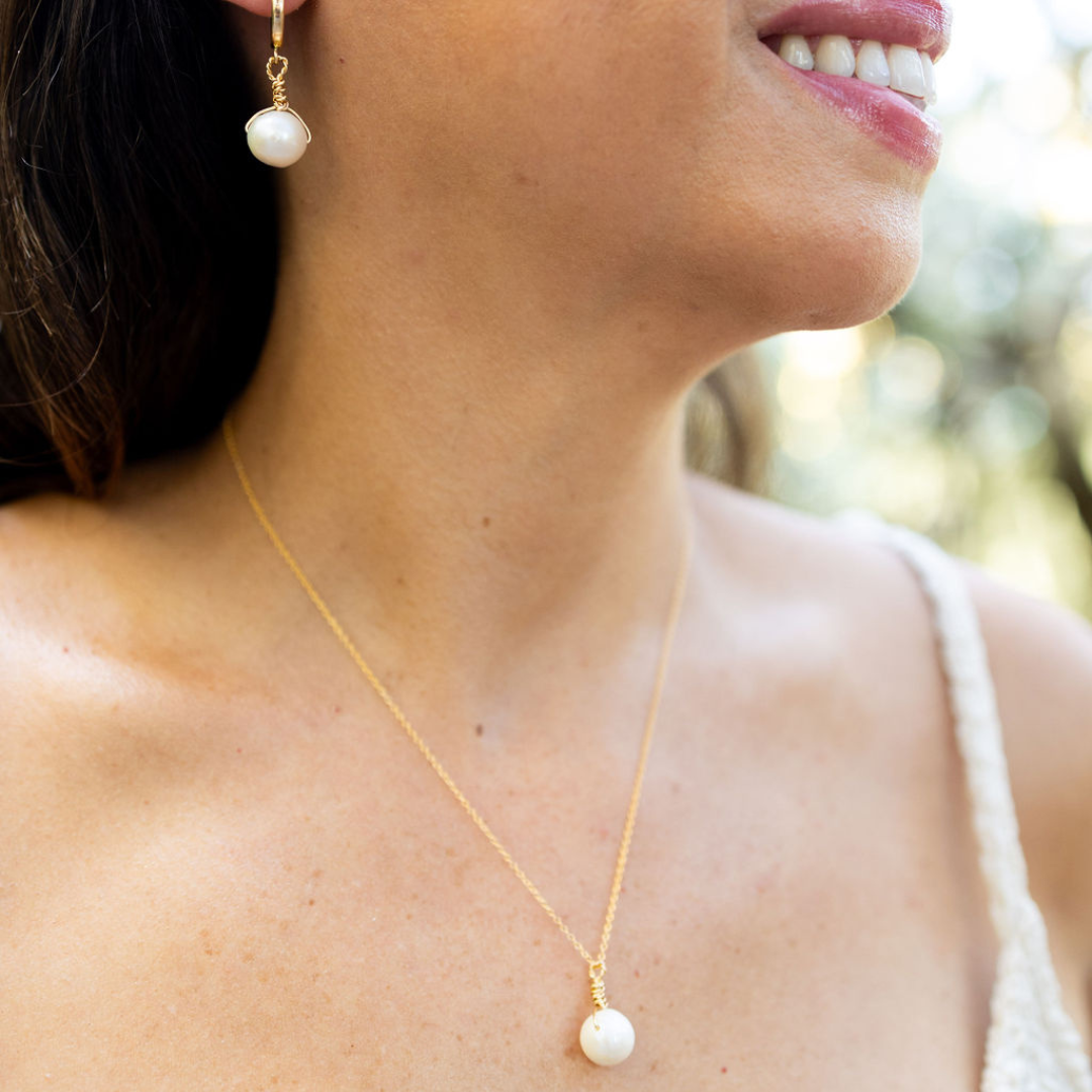 Seaside Dreams Pearl Earrings