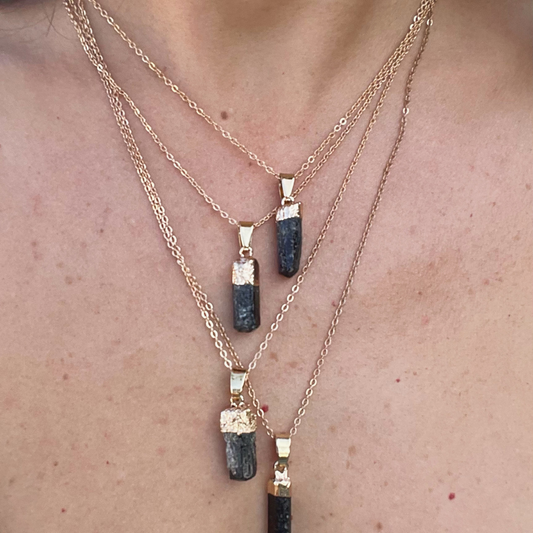 Black Sand Tourmaline Necklace