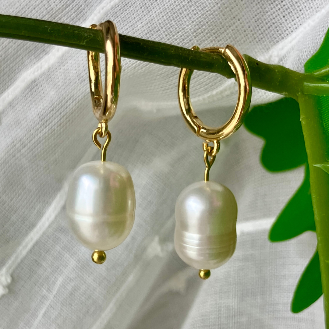 Gilded Drop Earrings