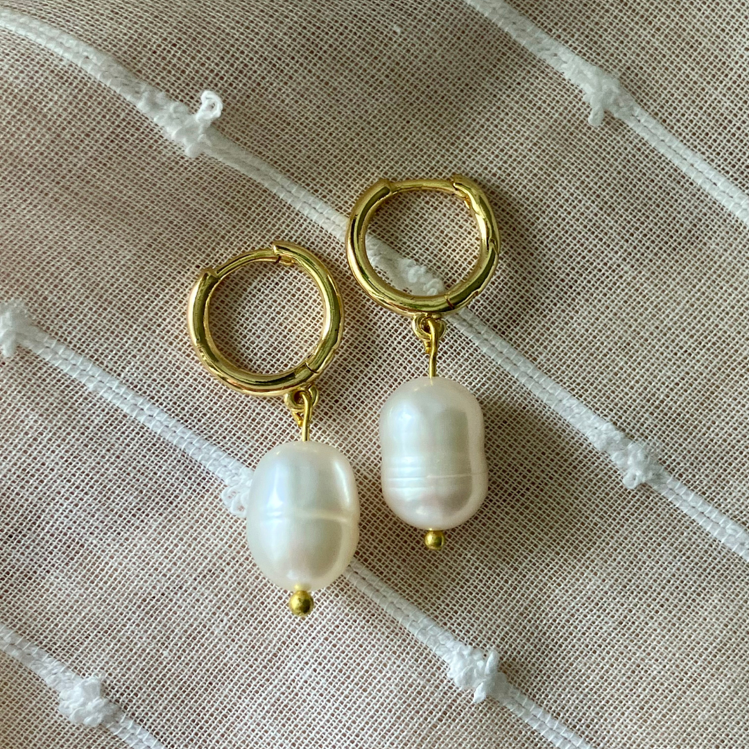 Gilded Drop Earrings