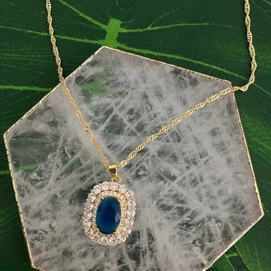 Azure Halo Necklace