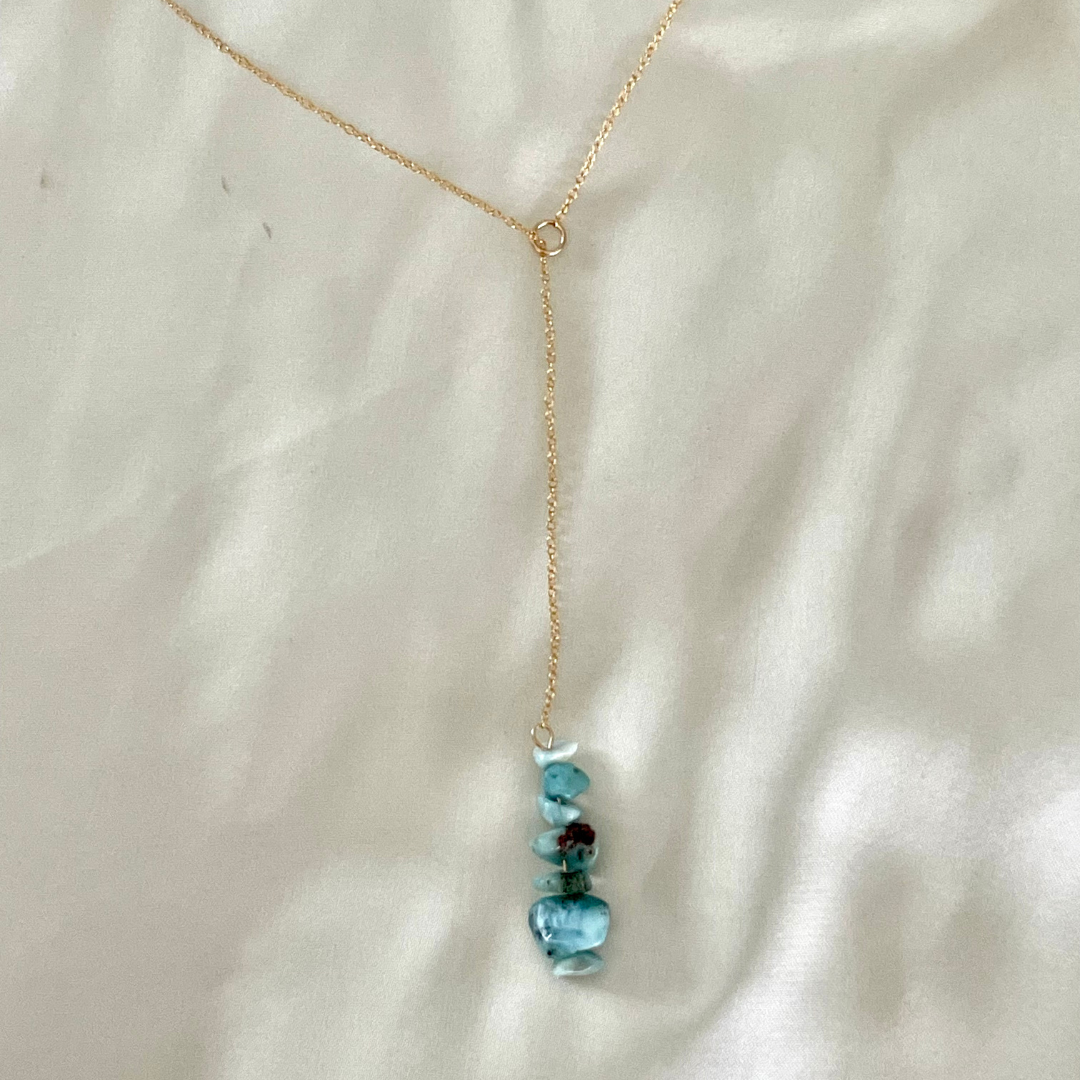 Caribe Sea Dainty Lariat Necklace