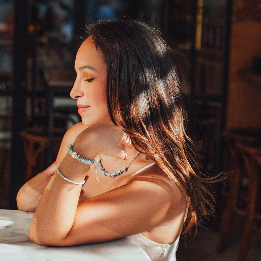 Caribbean Queen Larimar Bracelet