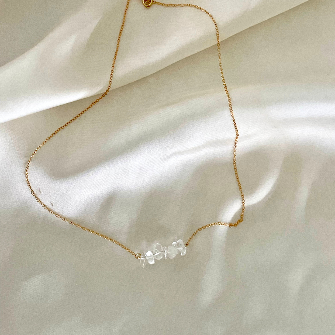 Crystal Waves Quartz Necklace