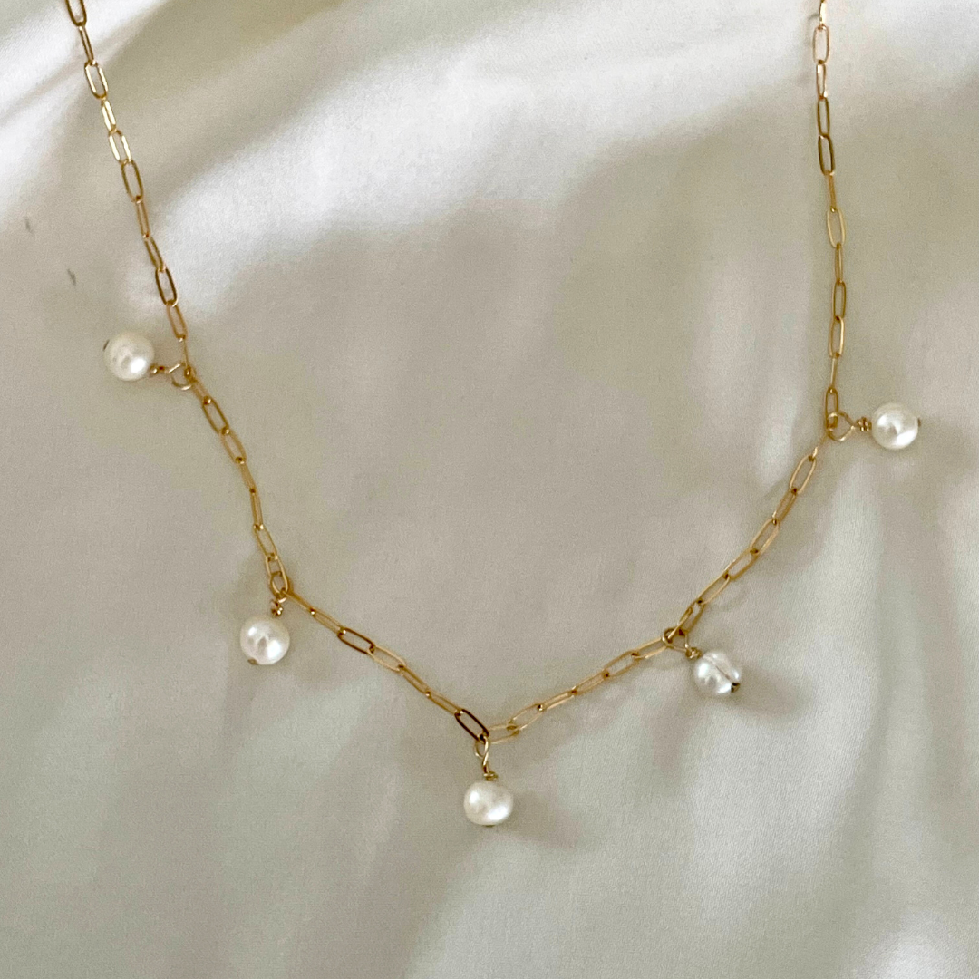 Golden Sands Pearls Necklace