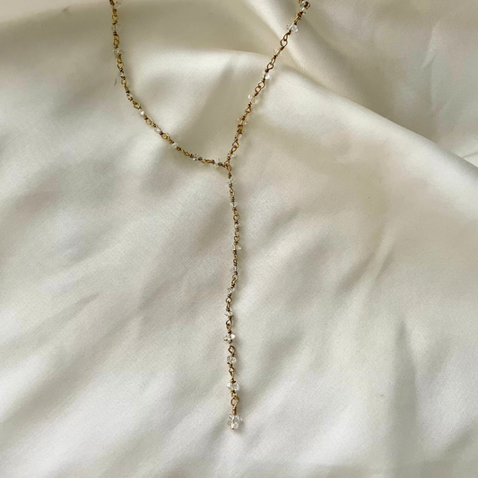 Island Radiance Quartz Lariat