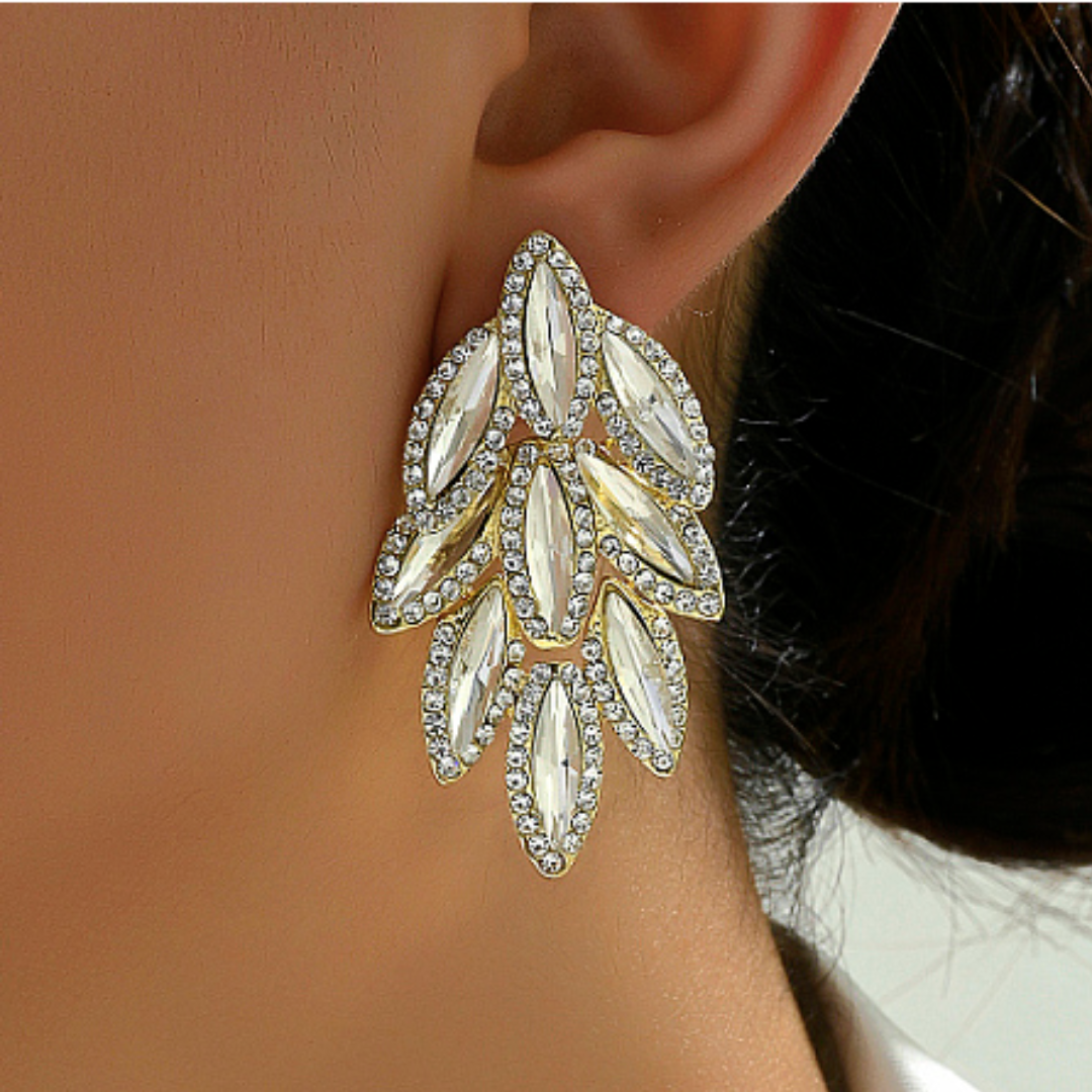 Radiant Leaf Drop Earrings