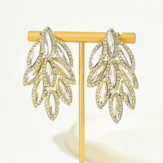 Radiant Leaf Drop Earrings