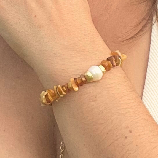 Tropical Sunset Amber Bracelet