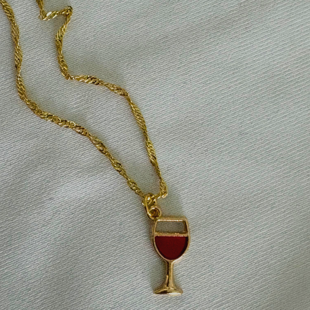 Wine is my BF Necklace