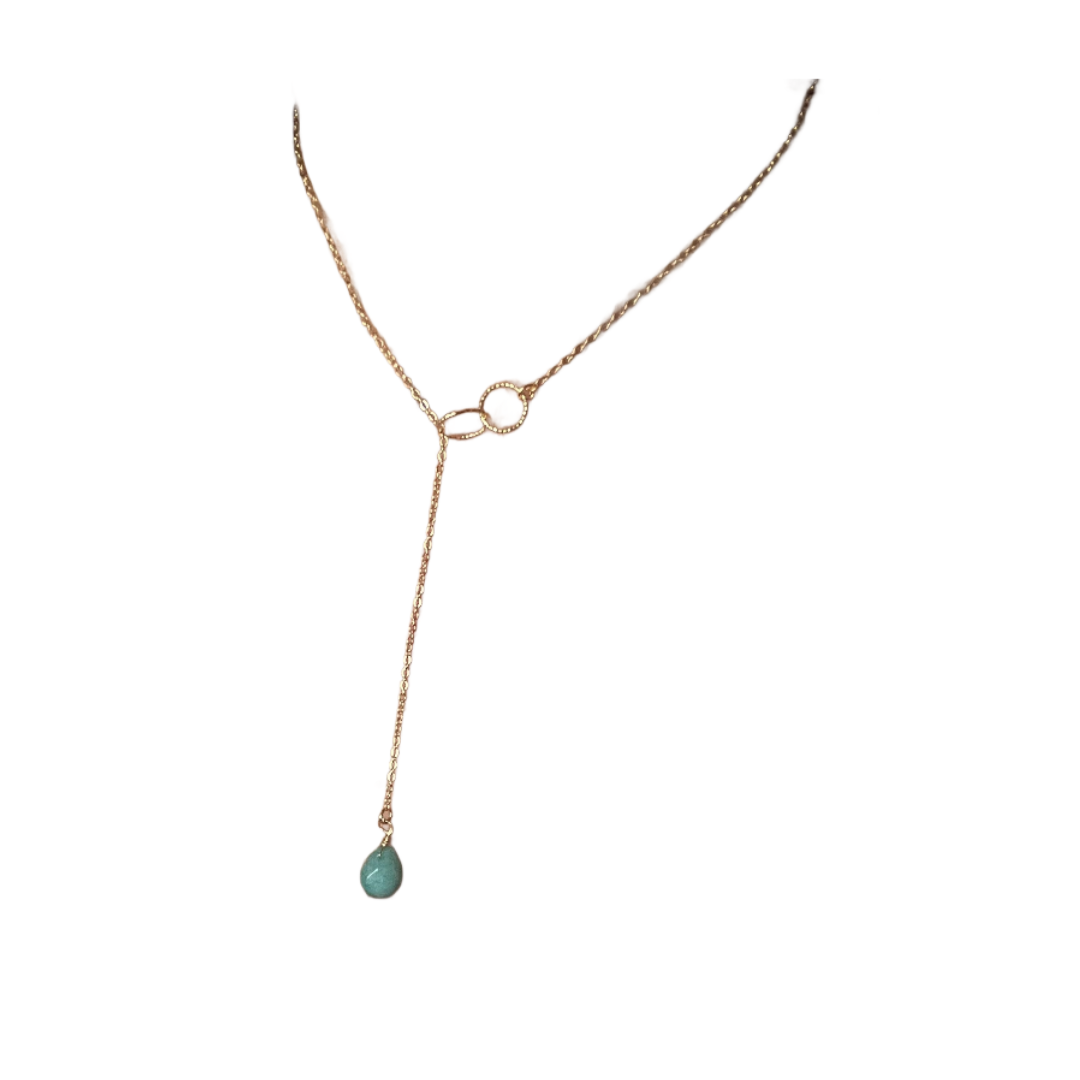 Ocean Drop Lariat Necklace